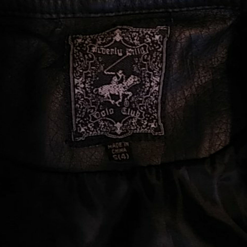 Beverly Hills Polo Club Faux Leather Biker Jacket - Picture 6 of 6